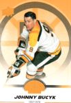 2023-24 Upper Deck Bruins Centennial Yellow #91 Johnny Bucyk