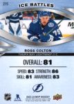 2023-24 Upper Deck MVP Ice Battles #215 Ross Colton SP