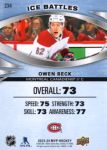 2023-24 Upper Deck MVP Ice Battles #234 Owen Beck SP