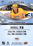 2023-24 Upper Deck MVP Ice Battles #239 Luke Evangelista SP