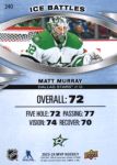 2023-24 Upper Deck MVP Ice Battles #240 Matt Murray SP