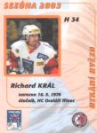 2003-04 OFS Utkání hvězd #H34 Richard Král