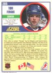 1990-91 Score #285 Tom Fergus