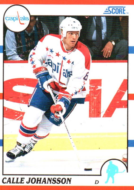 1990-91 Score #309 Calle Johansson