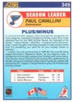 1990-91 Score #349 Paul Cavallini LL