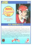 1990-91 Score #391 Stu Barnes RC