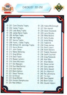 1990-91 Upper Deck #300 Checklist 201-250