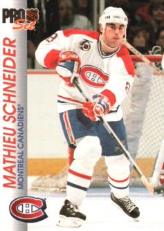 1992-93 Pro Set #91 Mathieu Schneider
