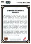 1992-93 Upper Deck #110 Darren Rumble RC