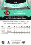 2021-22 Upper Deck MVP #126 Drake Batherson