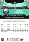 2021-22 Upper Deck MVP #68 Victor Olofsson