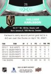 2021-22 Upper Deck MVP #71 William Karlsson