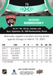 2021-22 Upper Deck MVP #75 Sergei Bobrovsky