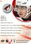 2011-12 Upper Deck National Hockey Card Day USA #11 Andy Miele