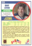 1990-91 Score #233 Grant Ledyard RC