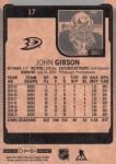 2021-22 O-Pee-Chee #17 John Gibson Upper Deck