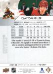 2021-22 Upper Deck #11 Clayton Keller