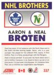 1991-92 Score Canadian Bilingual #337 The Broten Brothers/Neal Broten/Aaron Broten