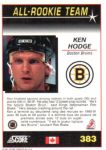 1991-92 Score Canadian Bilingual #383 Ken Hodge Jr. ART