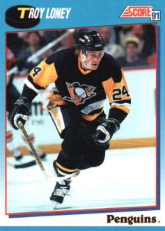 1991-92 Score Canadian Bilingual #522 Troy Loney