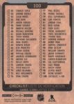 2021-22 O-Pee-Chee #100 Checklist Upper Deck