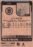 2021-22 O-Pee-Chee #635 Jack Ahcan RC Upper Deck