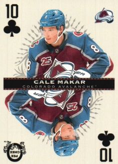 2021-22 O-Pee-Chee Playing Cards #10CLUBS Cale Makar Upper Deck