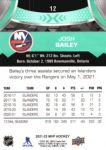 2021-22 Upper Deck MVP #12 Josh Bailey