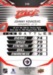 2022-23 Upper Deck MVP Ice Battles #240 Johnny Kovacevic SP