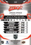 2022-23 Upper Deck MVP Ice Battles #249 Jordan Spence SP