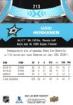 2021-22 Upper Deck MVP #213 Miro Heiskanen SP