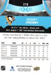 2021-22 Upper Deck MVP #219 Sidney Crosby SP