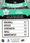 2021-22 Upper Deck MVP Ice Battles #IB168 Zach Hyman