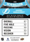 2021-22 Upper Deck MVP Ice Battles #IB205 Andrei Vasilevskiy SP