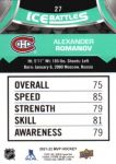 2021-22 Upper Deck MVP Ice Battles #IB27 Alexander Romanov