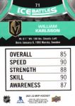 2021-22 Upper Deck MVP Ice Battles #IB71 William Karlsson
