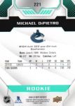 2020-21 Upper Deck MVP #221 Michael DiPietro SP RC