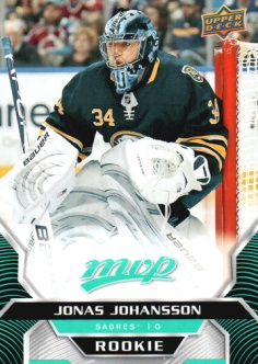 2020-21 Upper Deck MVP #238 Jonas Johansson SP RC