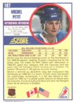 1990-91 Score Canadian #187 Michel Petit