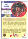 1990-91 Score Canadian #193 Dave Manson