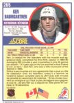 1990-91 Score Canadian #265 Ken Baumgartner RC