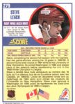 1990-91 Score Canadian #279 Stephen Leach