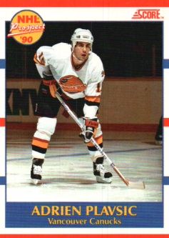 1990-91 Score Canadian #394 Adrien Plavsic RC