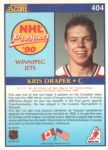 1990-91 Score Canadian #404 Kris Draper RC