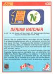 1990-91 Score Canadian #430 Derian Hatcher RC