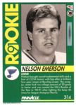 1991-92 Pinnacle #314 Nelson Emerson