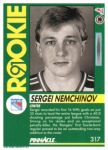 1991-92 Pinnacle #317 Sergei Nemchinov