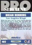1991-92 Pinnacle #402 Brian Benning SL
