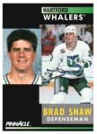 1991-92 Pinnacle #88 Brad Shaw
