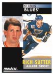 1991-92 Pinnacle French #268 Rich Sutter